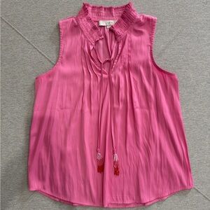 LOFT Pink Sleeveless Blouse